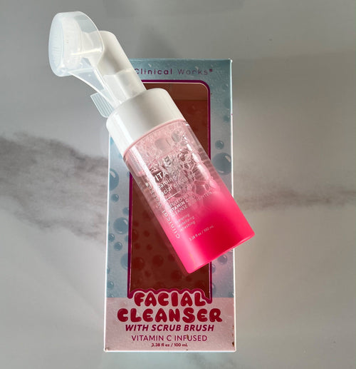 Clinical Works Vitamin C Facial Cleanser with Scrub Brush