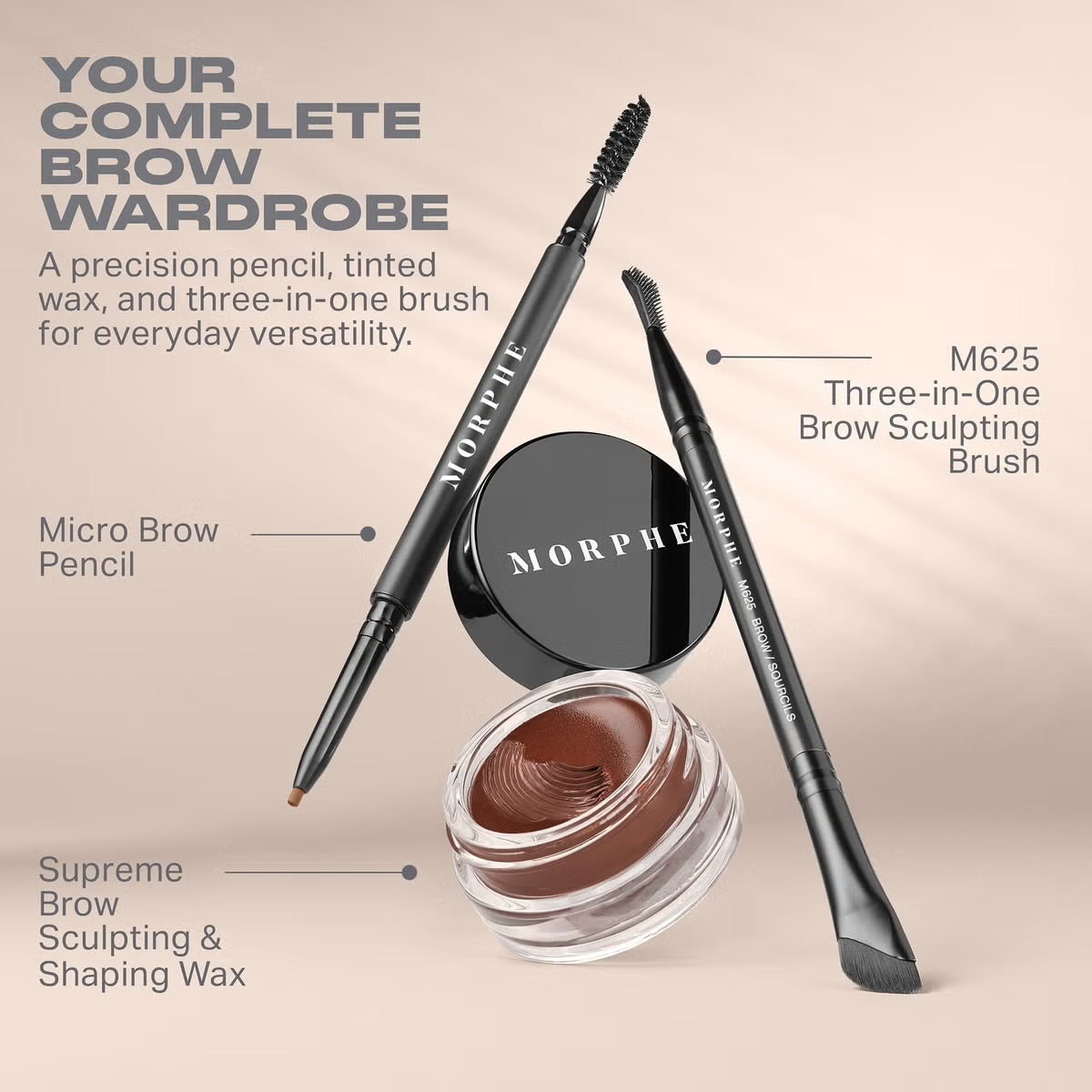 Morphe High Archiever Everyday Essentials Brow Kit – Biscotti