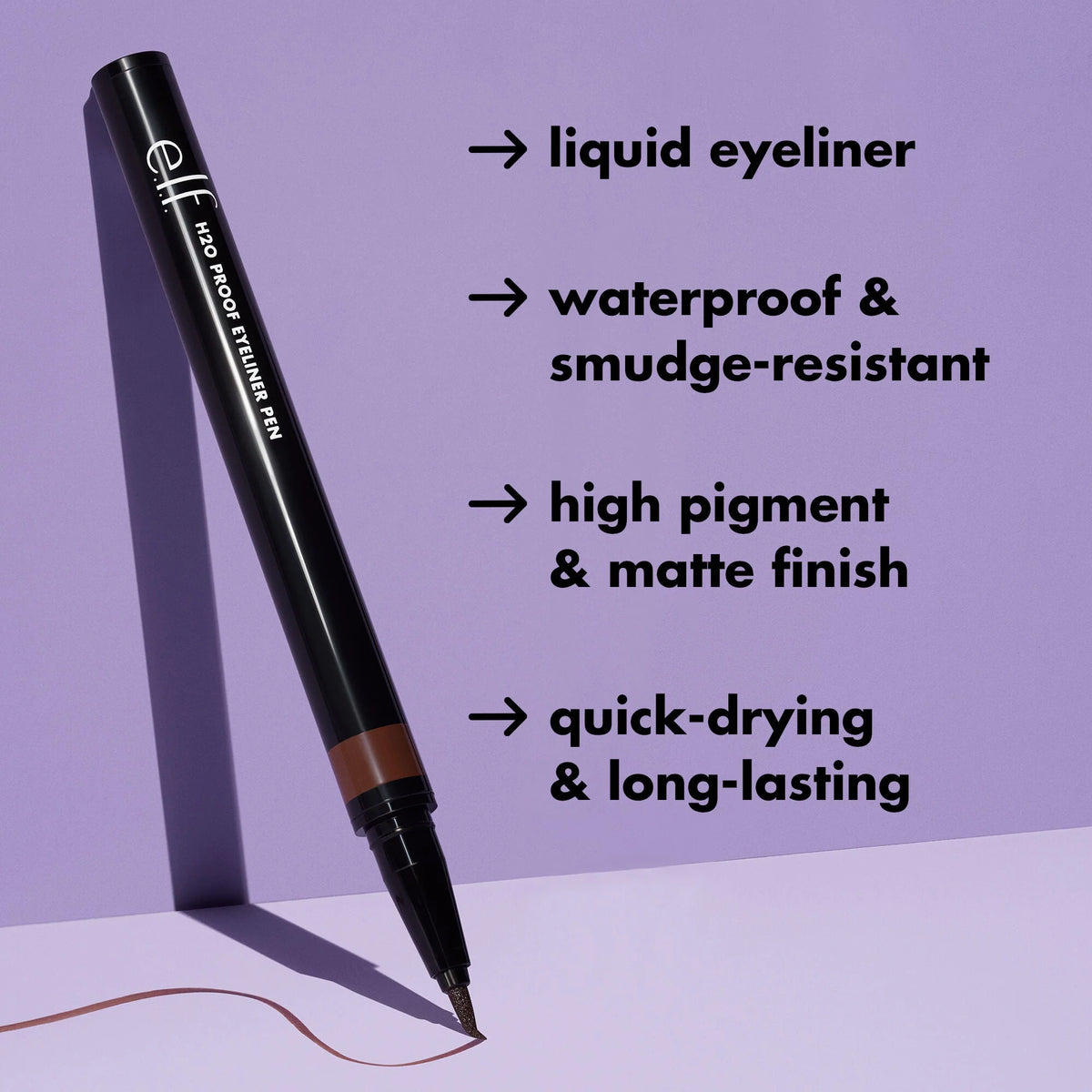 e.l.f. H2O Proof Eyeliner Pen - Black