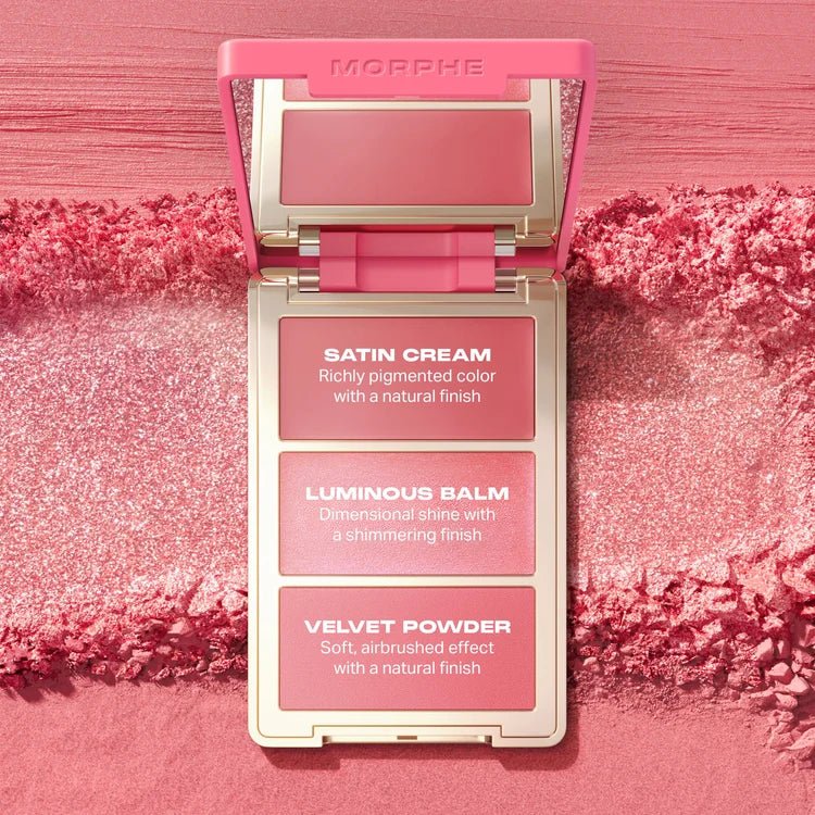 Morphe Cheek Thrills Multi-Finish Face Trio