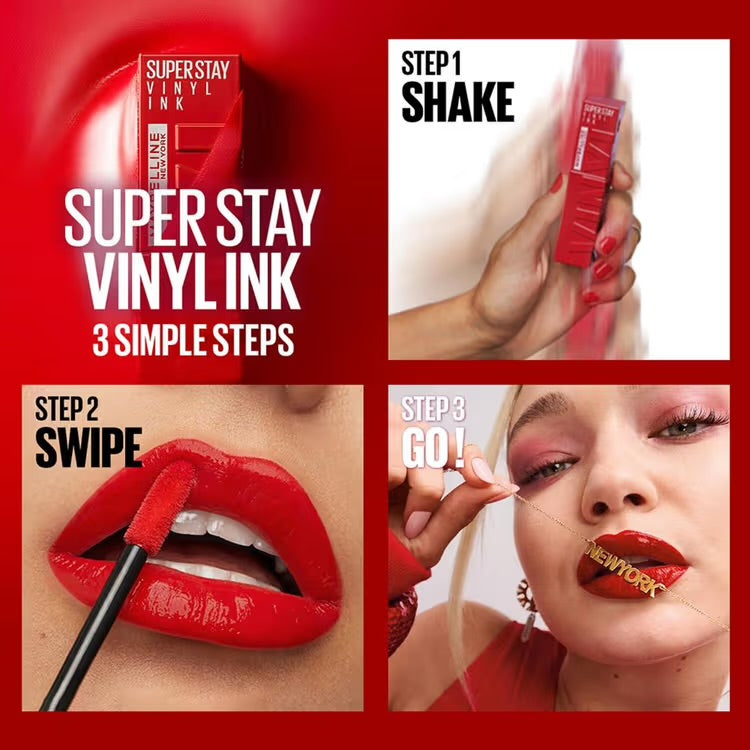 Maybelline New York Super Stay Vinyl Ink Liquid Lipstick – Peachy