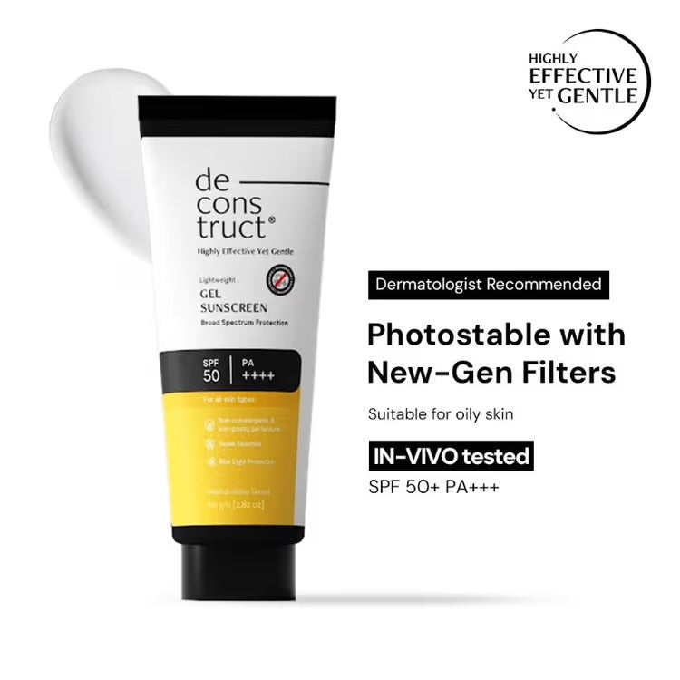Deconstruct Gel Sunscreen SPF 50 PA++++ | 50 ml