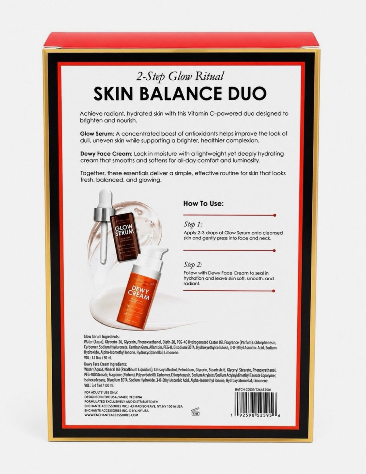 Vitamin C Skin Balance Duo – Glow Serum &amp; Dewy Cream