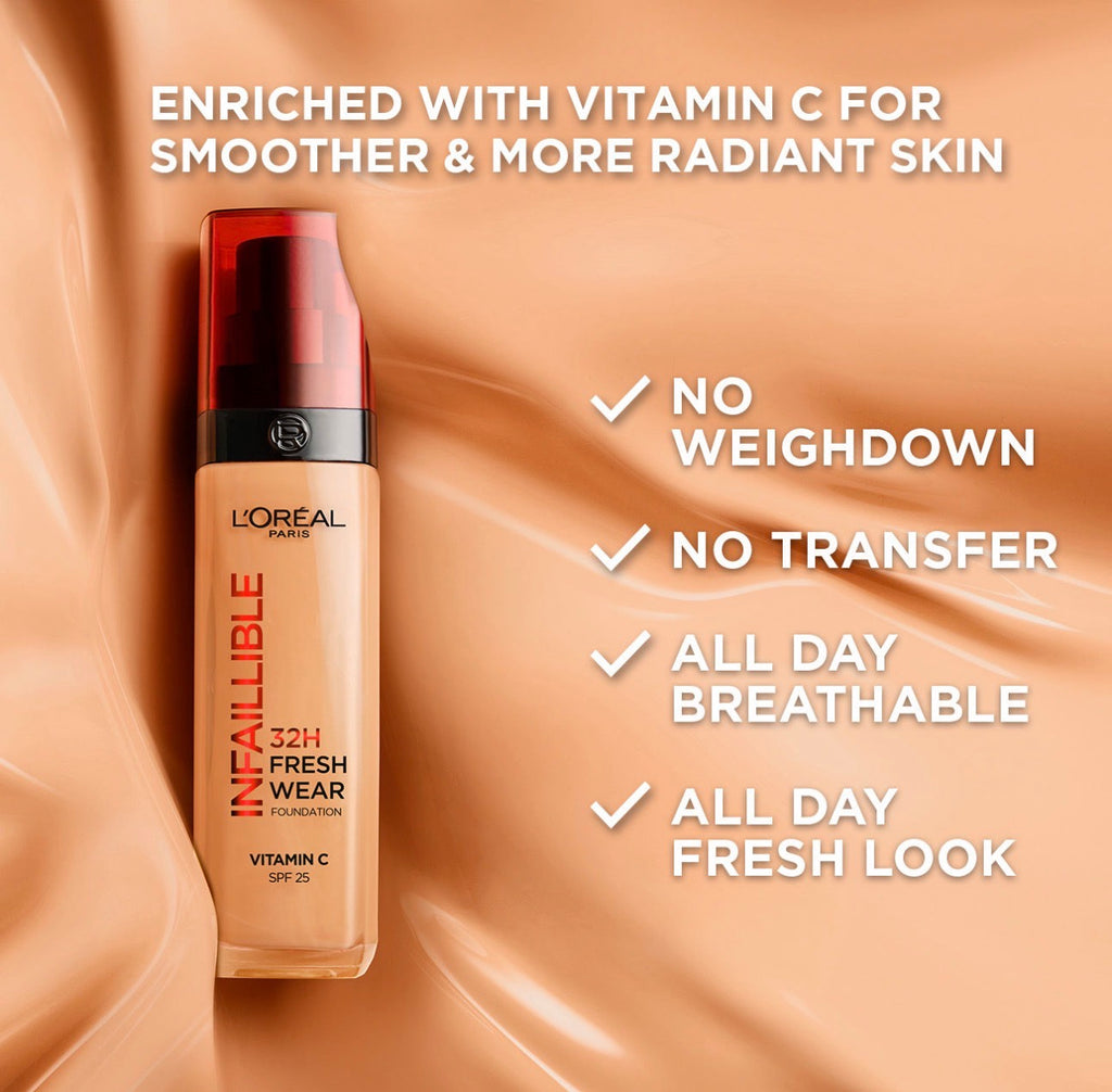 L’Oréal Paris Infallible 32H Fresh Wear Foundation – 30ml