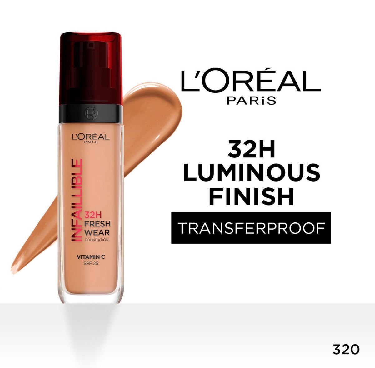 L’Oréal Paris Infallible 32H Fresh Wear Foundation – 30ml