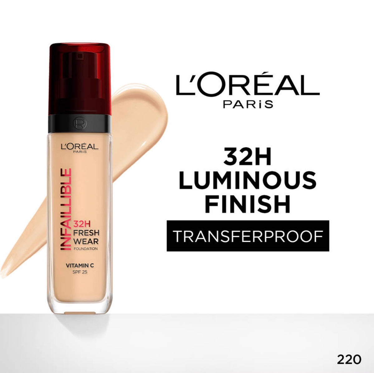 L’Oréal Paris Infallible 32H Fresh Wear Foundation – 30ml
