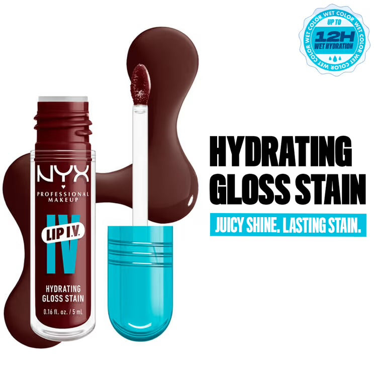 NYX Lip IV Hydrating Gloss Stain – Water ‘Bout Wine?