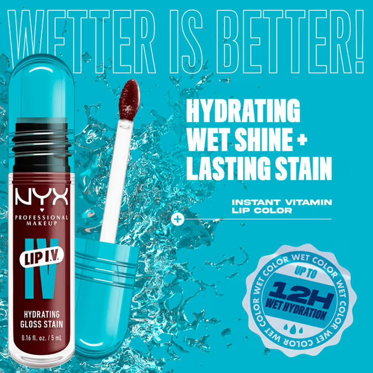 NYX Lip IV Hydrating Gloss Stain – Water ‘Bout Wine?