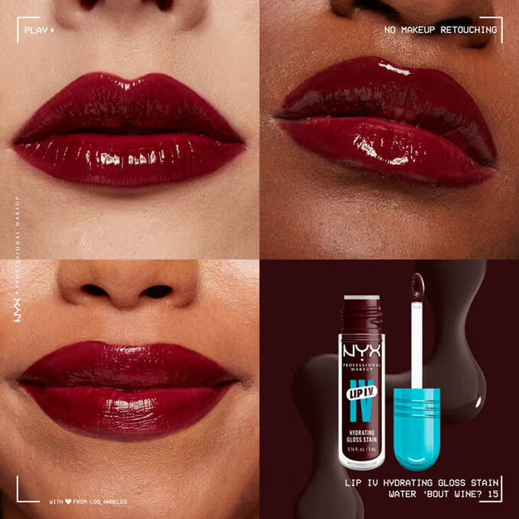 NYX Lip IV Hydrating Gloss Stain – Water ‘Bout Wine?