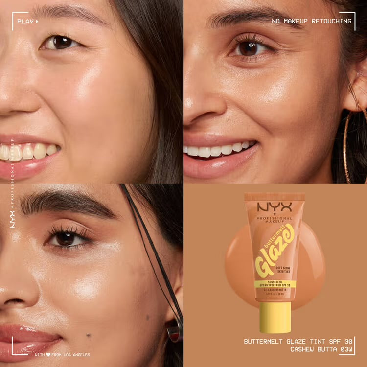 NYX Professional Makeup Buttermelt Glaze Soft Glow Skin Tint + SPF 30 (30ml)
