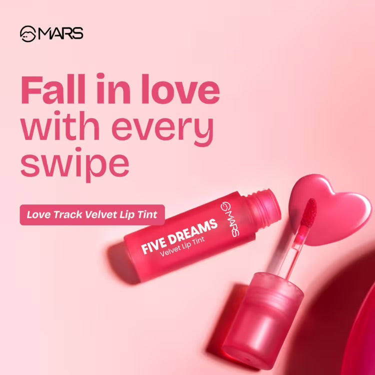 MARS Love Track Velvet Lip Tint - Three Heart