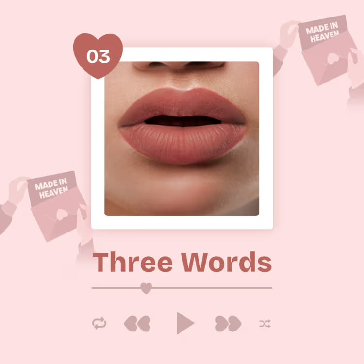 MARS Love Track Velvet Lip Tint - Three Heart