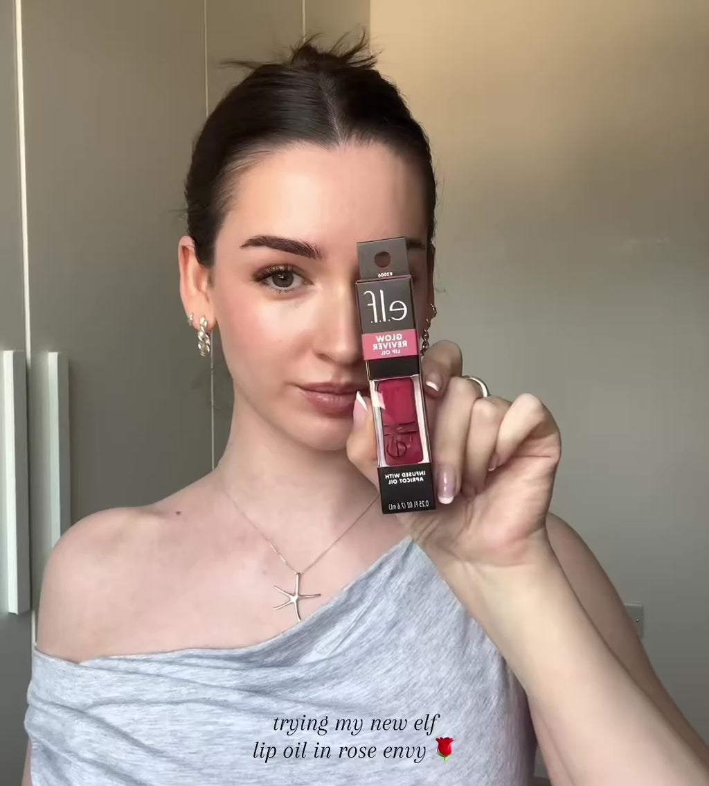 e.l.f. Cosmetics Glow Reviver Lip Oil – Rose Envy